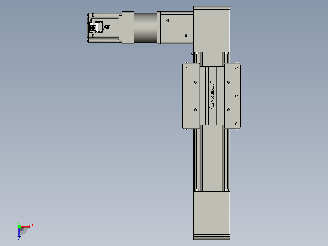 威洛博直线电机模组EB10-L224-S150-L-ZP75-MS3-5K俯视图