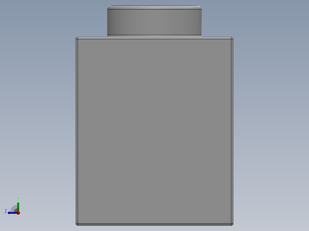 乐高机械组积木（横梁）-389401 White Technic Brick 1 x 6 with Holes右视图