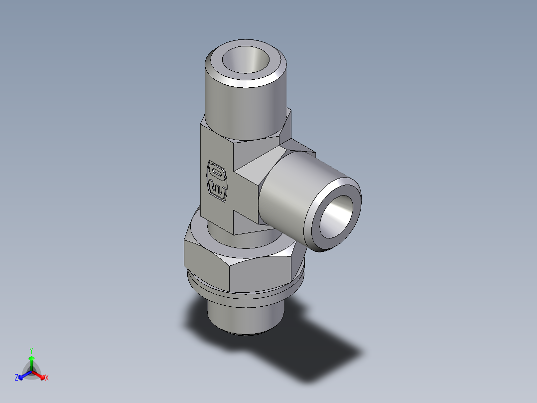 卡套式工业通用硬管接头EO_Adjustable_locknut_run_tee_LEE06SROMDCF