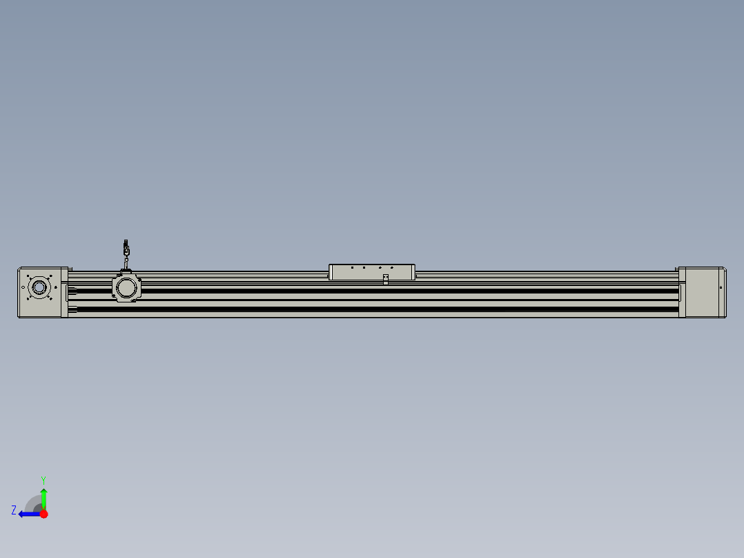 威洛博直线电机模组EB20-L224-S1400-BR-ZP75-MS3-5K右视图