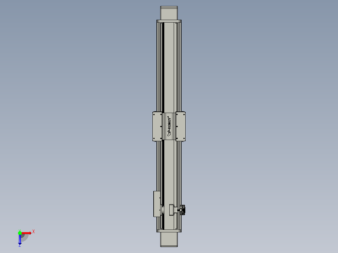 威洛博直线电机模组EB20-L224-S1400-BR-ZP75-MS3-5K俯视图