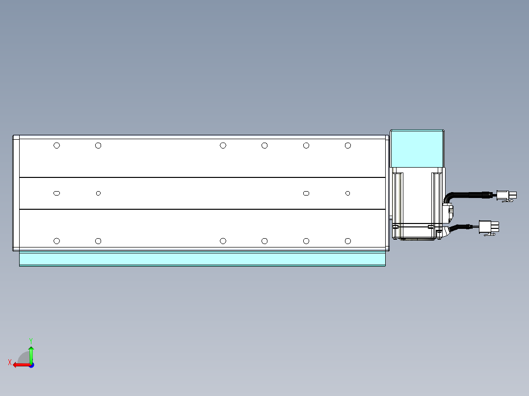 威洛博VBC同步带传动一无尘环境VBC14-L45-S150-BRD-ZP40-C3后视图