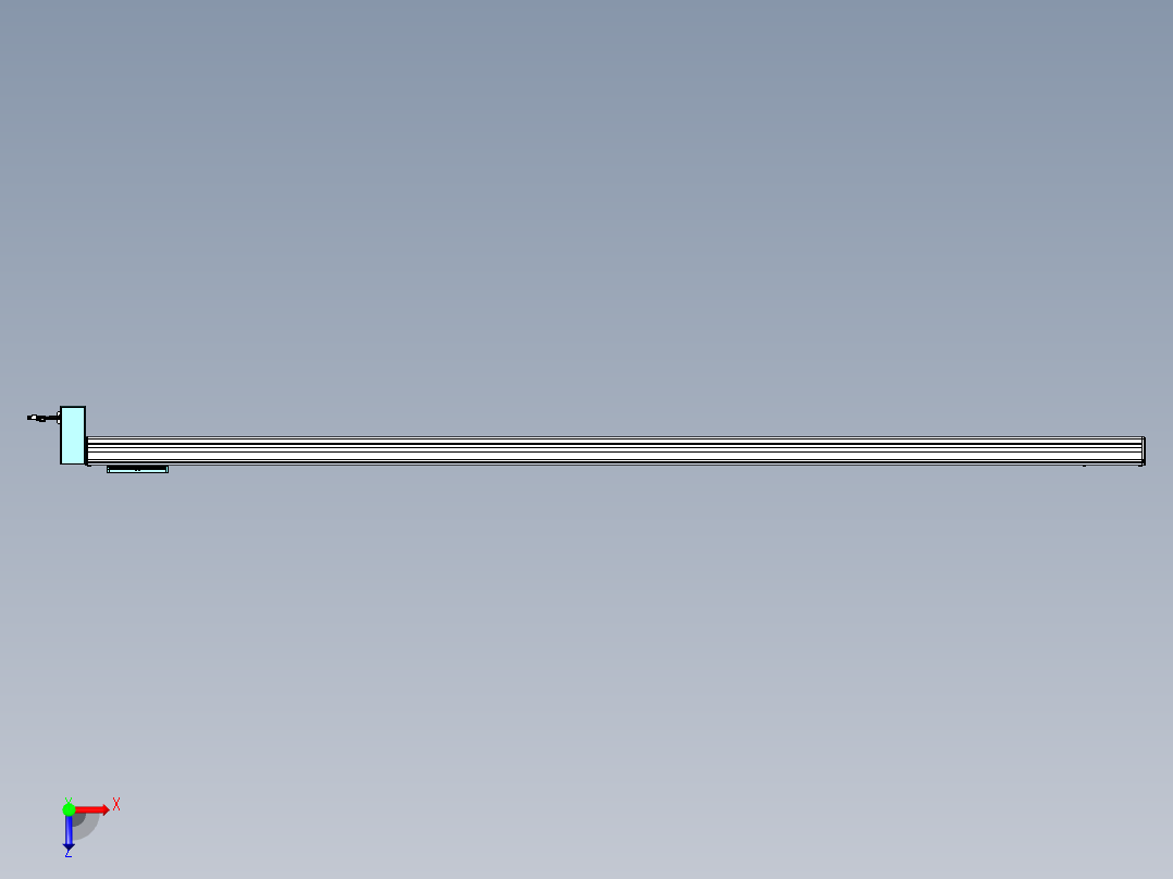 威洛博VBC同步带传动一无尘环境VBC14-L45-S2500-BRD-ZP40-C3俯视图