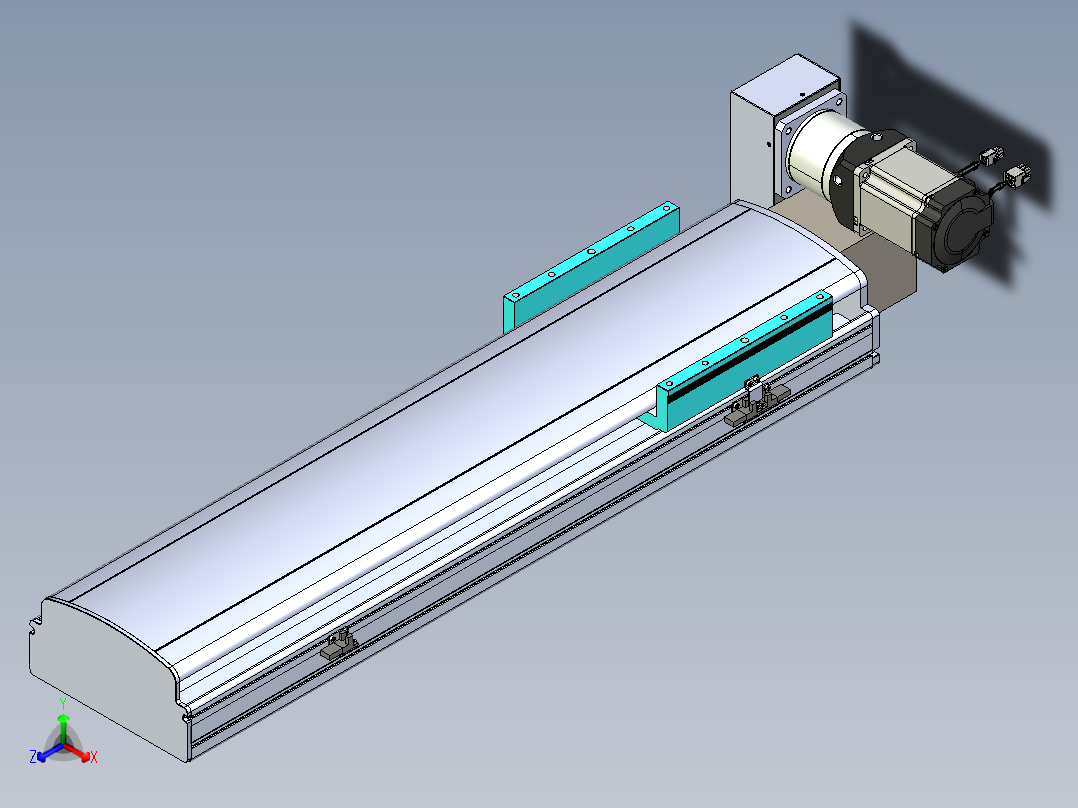 同步带滑台-半封闭B22H-L100-C-S550-LU-P75-D3-N5