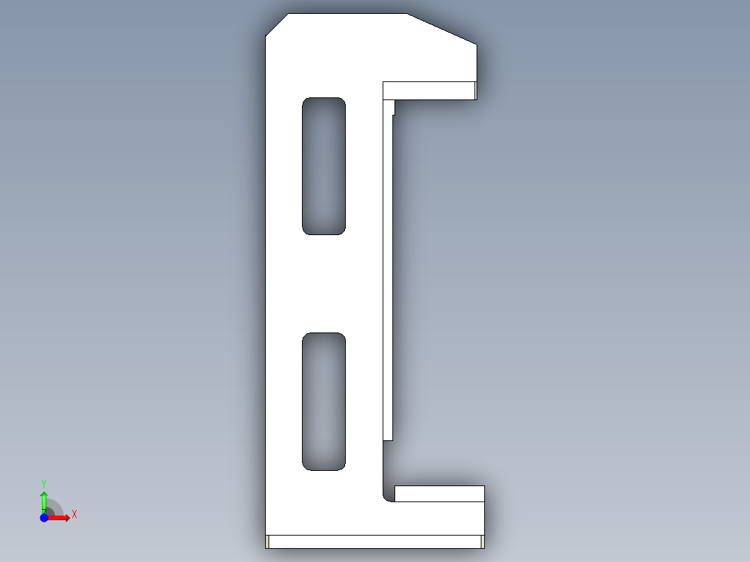 输入轴压入外管柱筒前视图