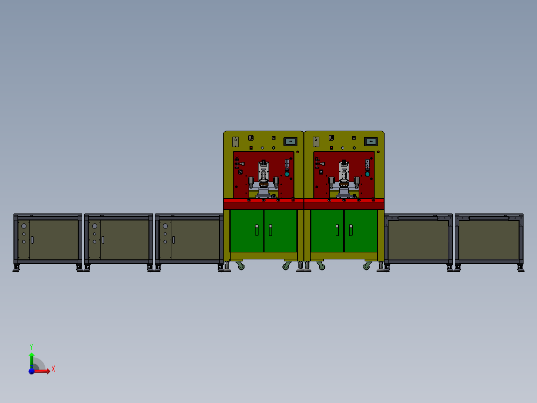 塑胶超声波焊接生产线sw17可编辑前视图