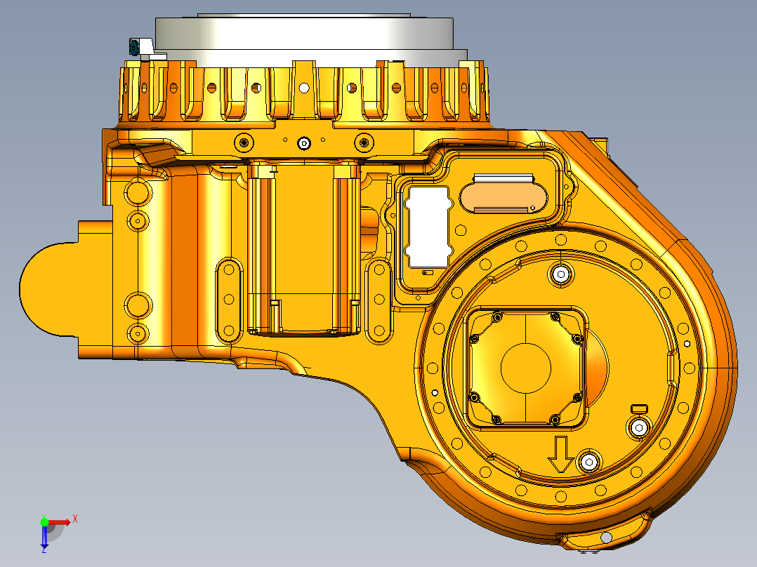 ABB全系列机器人3-3D模型 (79)俯视图
