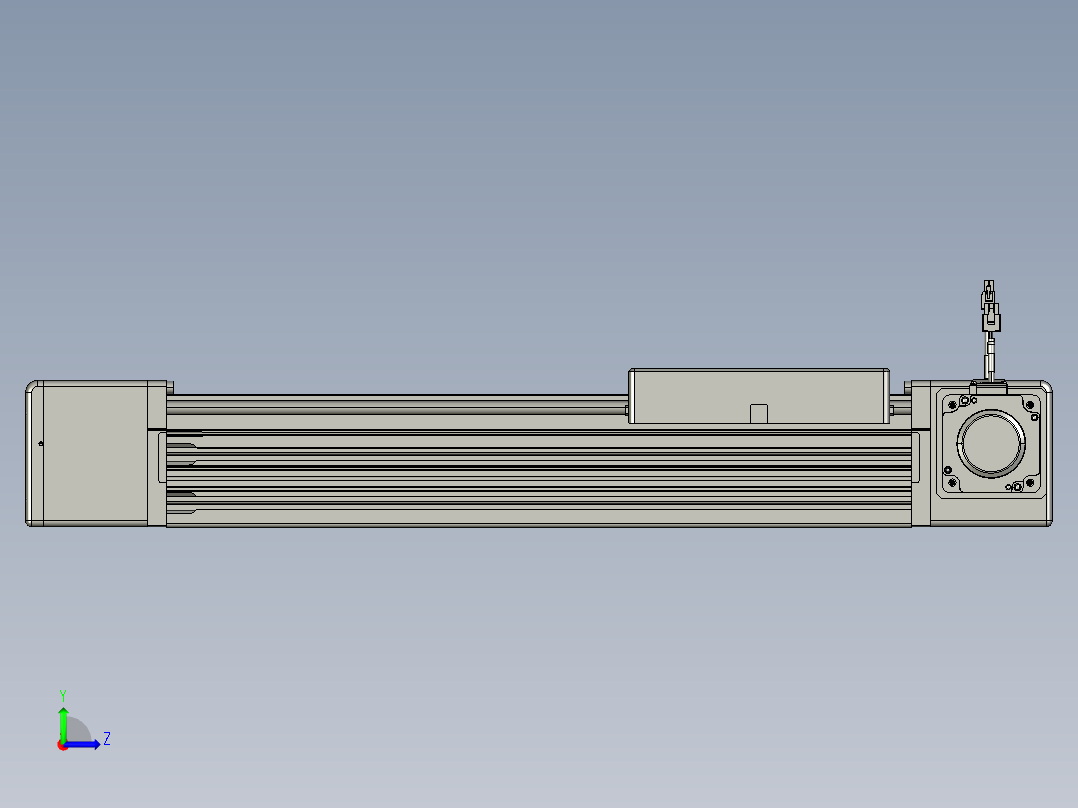 威洛博直线电机模组EB16-L208-S350-R-ZP75-MS3-5K左视图