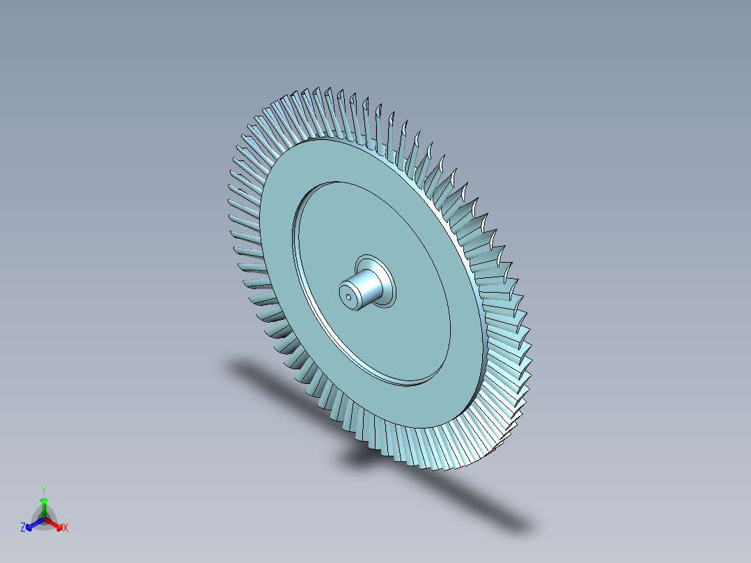 离心泵和燃气轮机旋转叶片---模型格式为 stp正等轴测图
