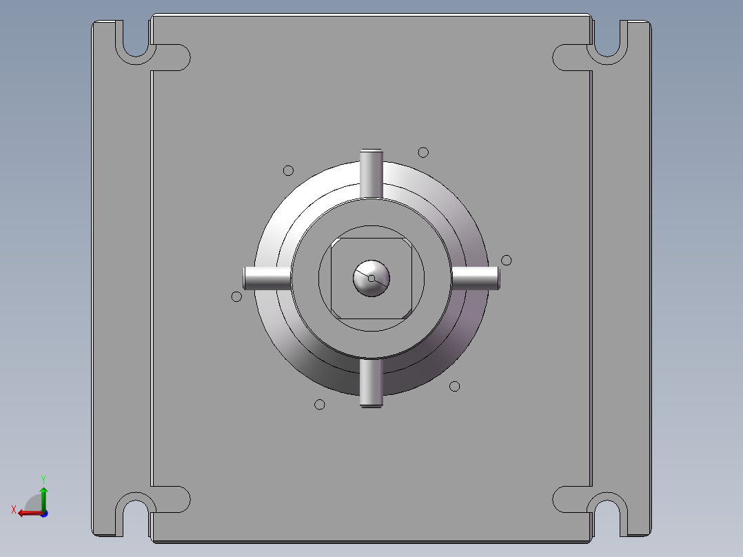 紧固件成型模具后视图