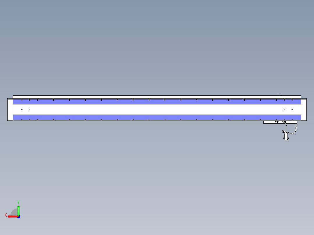 威洛博VL系列直线电机模组-VL14S3-S1550后视图