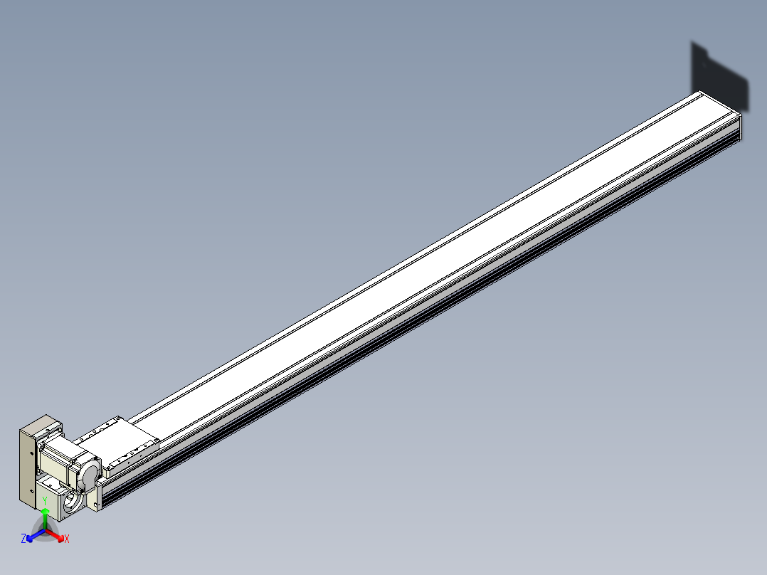 同步带全封闭直线模组TPA-HCB-105D-90-L1350-LU-C-P20-N3正等轴测图