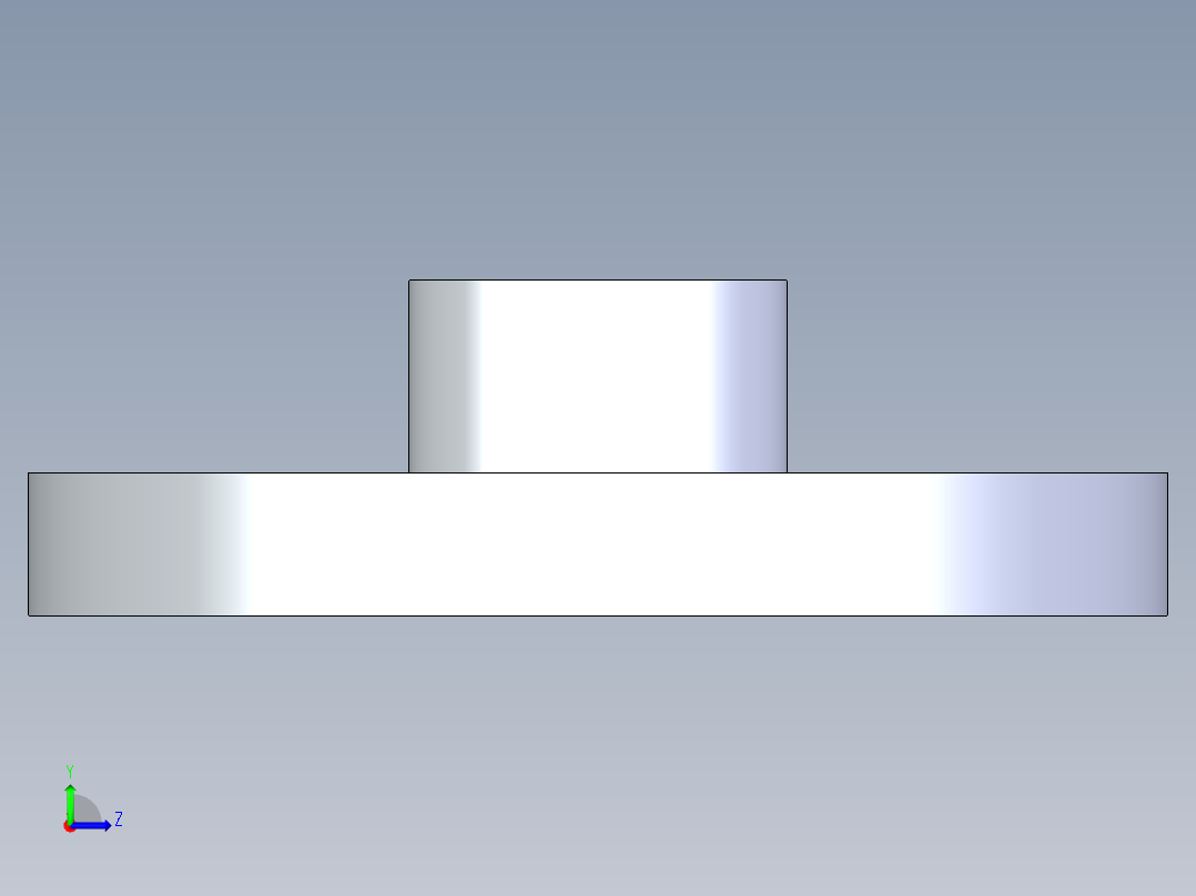 聚氯乙烯配件23-Sch80_Flange One-Piece_SOC_851-005_0.5in左视图