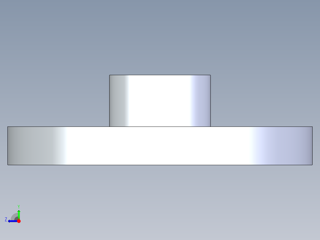 聚氯乙烯配件23-Sch80_Flange One-Piece_SOC_851-005_0.5in右视图