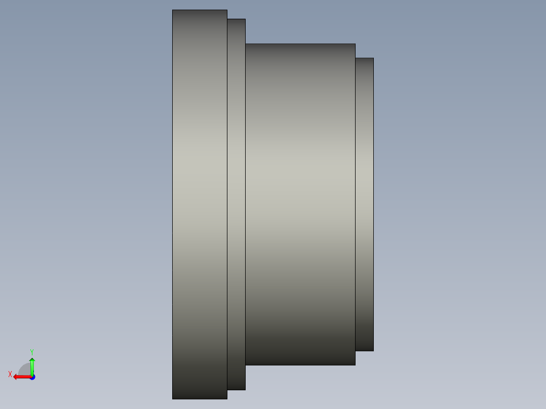 油箱塞頭TCE-3D多系列多零件图纸模型后视图