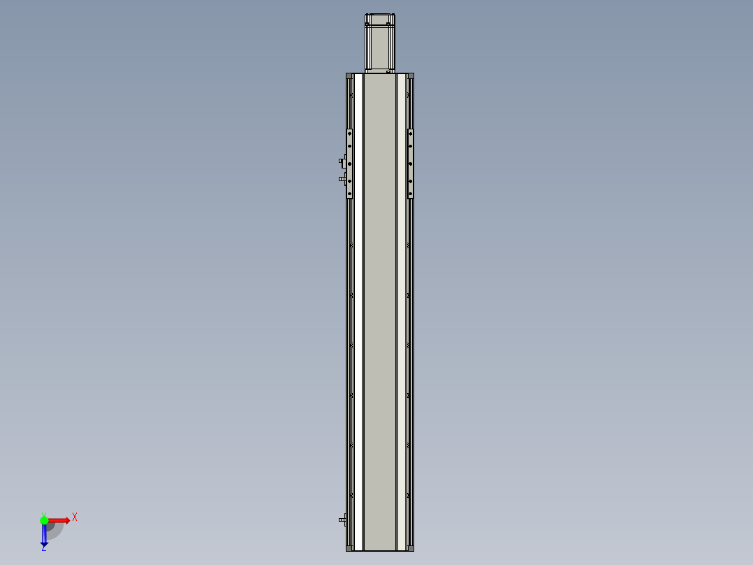 东锦丝杆传动-直线滑台模组DH135-C-L10-S650-BC-P400W-C3俯视图