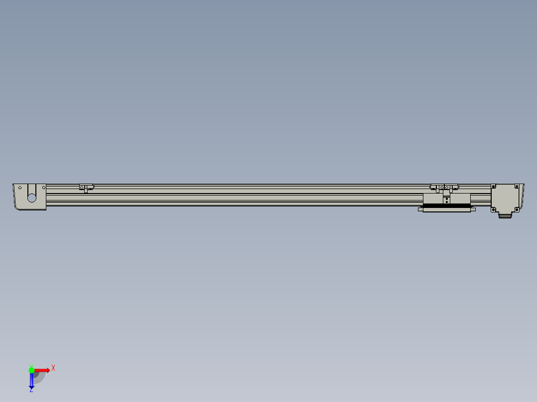 威洛博LB.GB同步带传动--欧规系列EBF5-L11-S750-BL-P20-C4俯视图