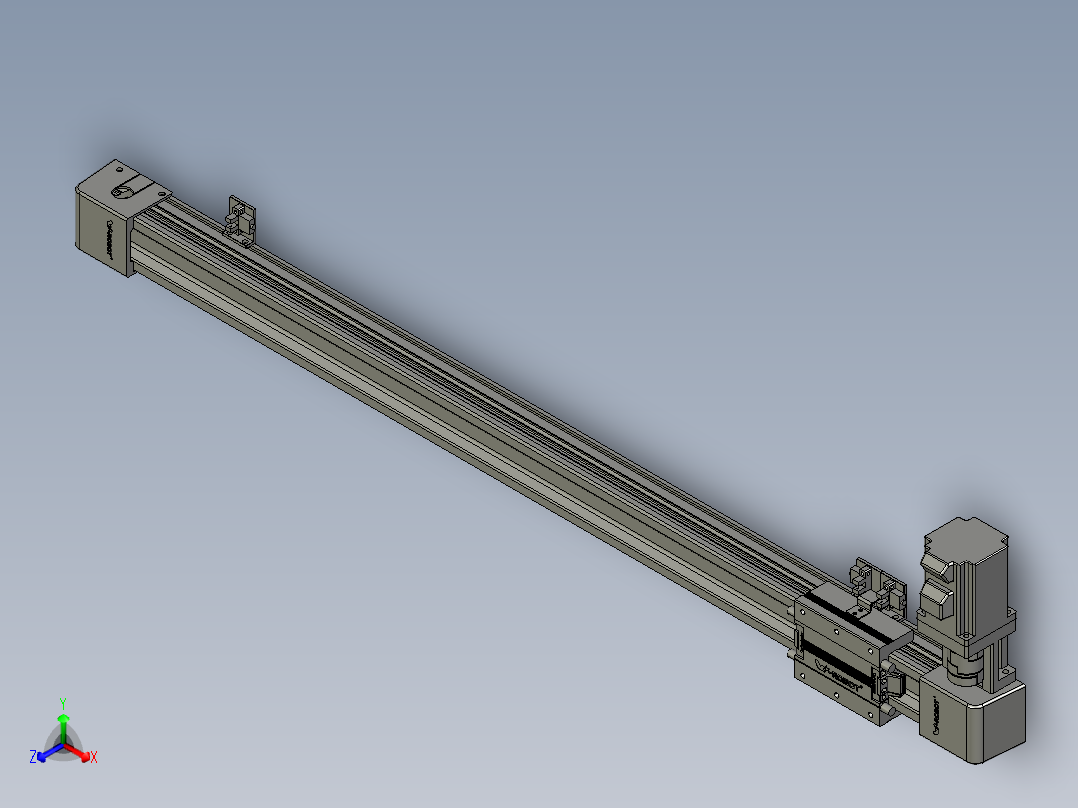 威洛博LB.GB同步带传动--欧规系列EBF5-L11-S750-BL-P20-C4正等轴测图