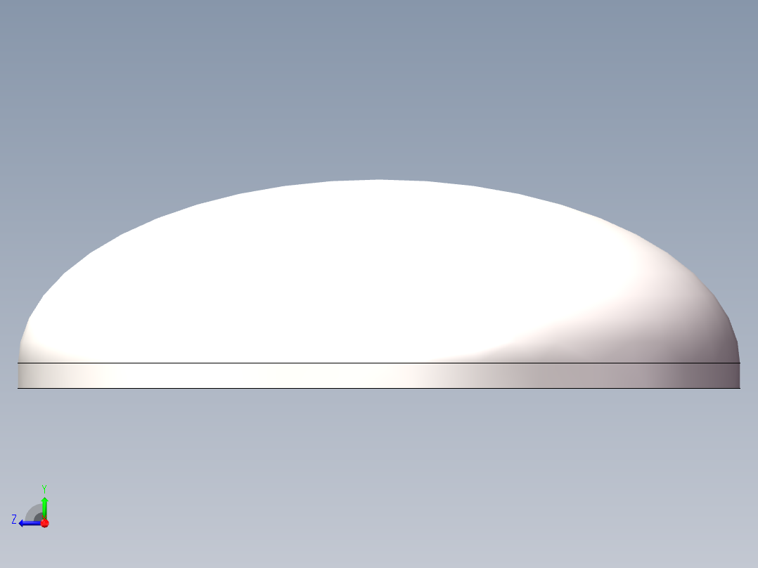 EHA椭圆形封头DN700右视图