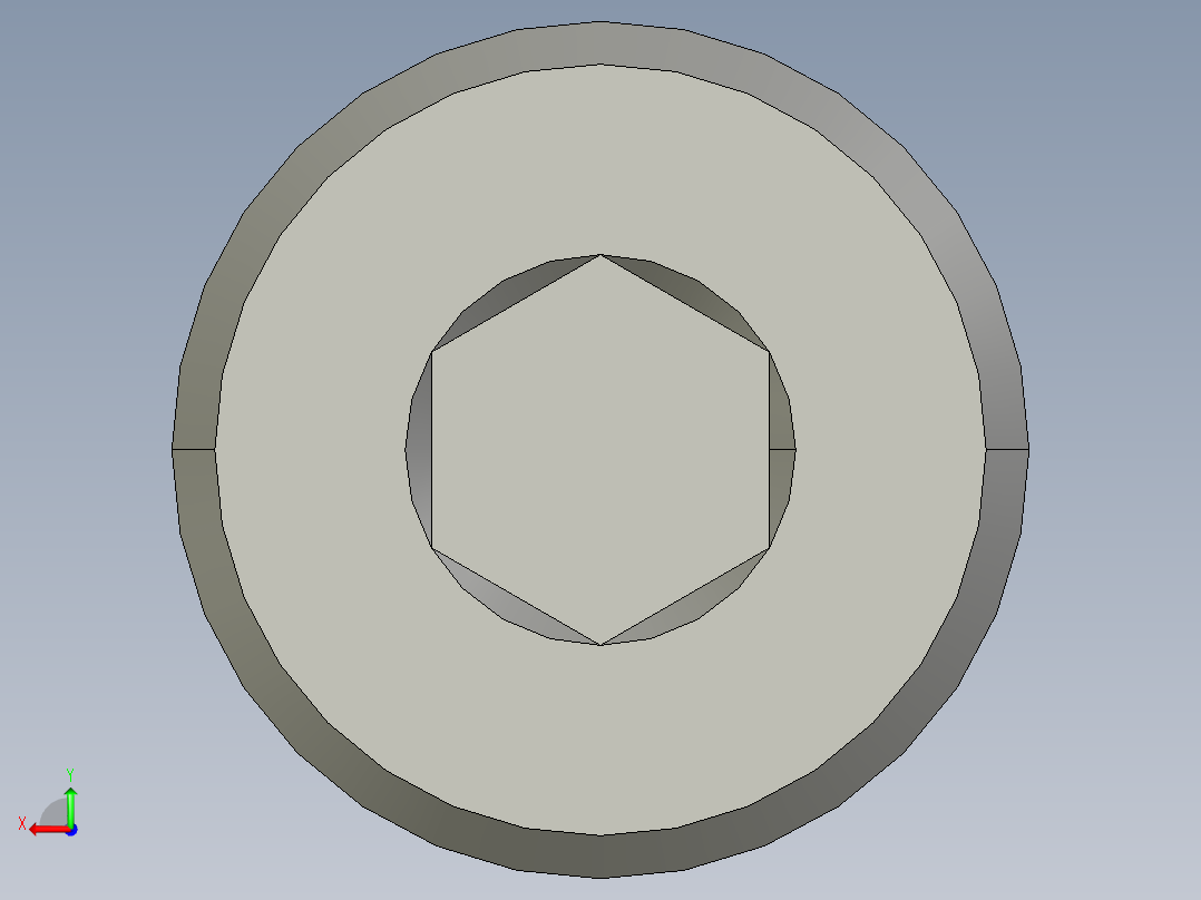 M2-M2 x 0.4mm Thread 18mm LONG SOCKET HEAD CAP SCREW.STEP后视图