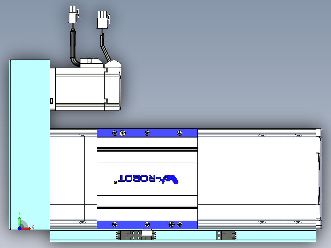 VF丝杆传动-一般环境VF14-Lxx-C-S100-BR-ZP40-C3前视图