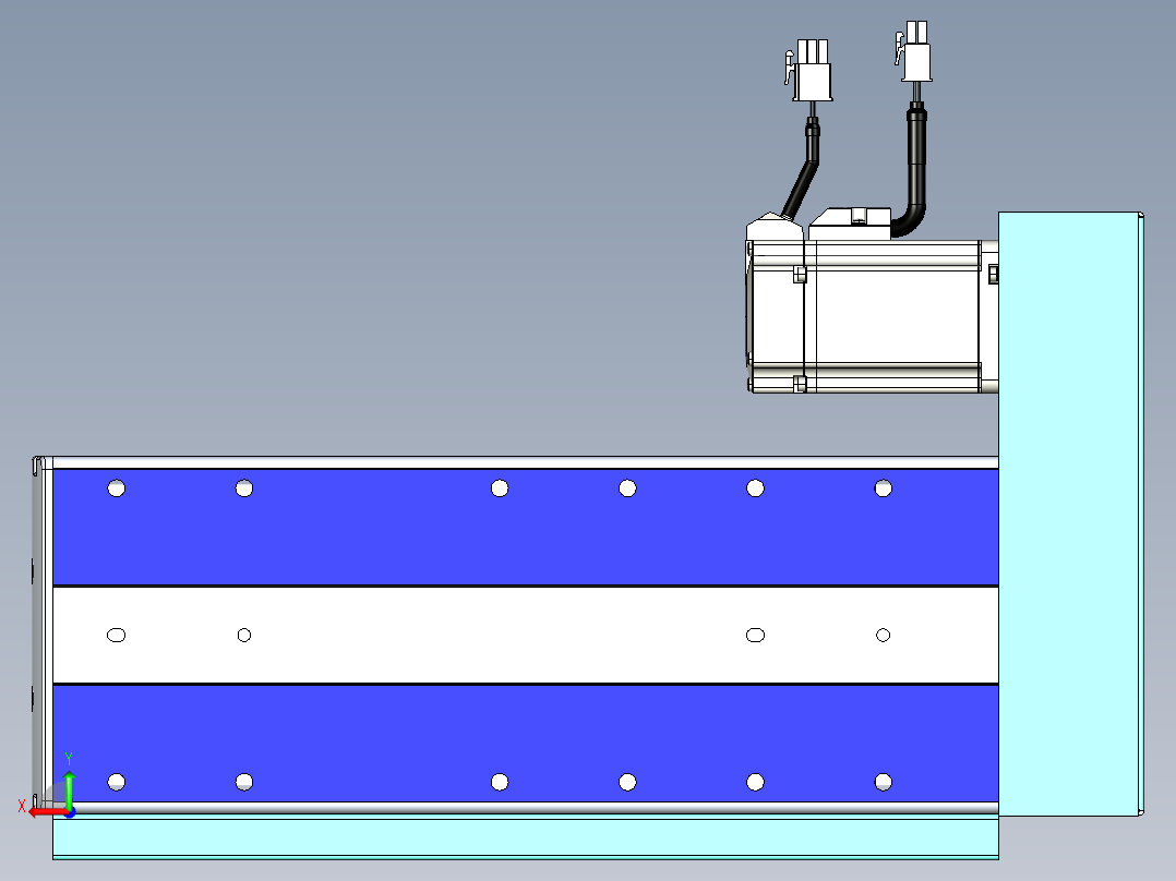 VF丝杆传动-一般环境VF14-Lxx-C-S100-BR-ZP40-C3后视图