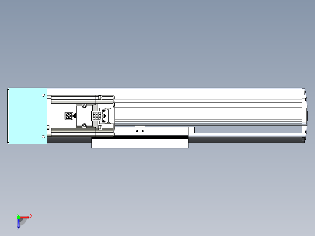 VF丝杆传动-一般环境VF14-Lxx-C-S100-BR-ZP40-C3俯视图