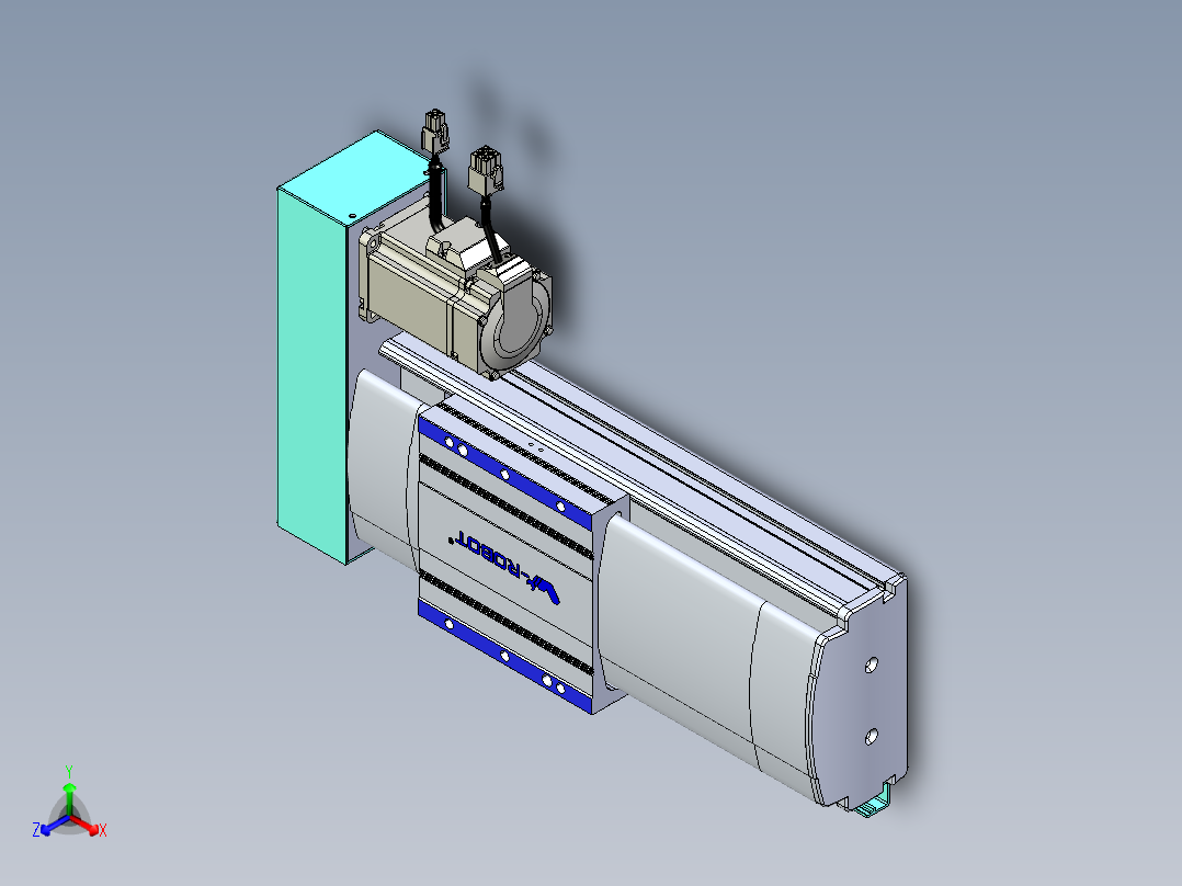 VF丝杆传动-一般环境VF14-Lxx-C-S100-BR-ZP40-C3正等轴测图