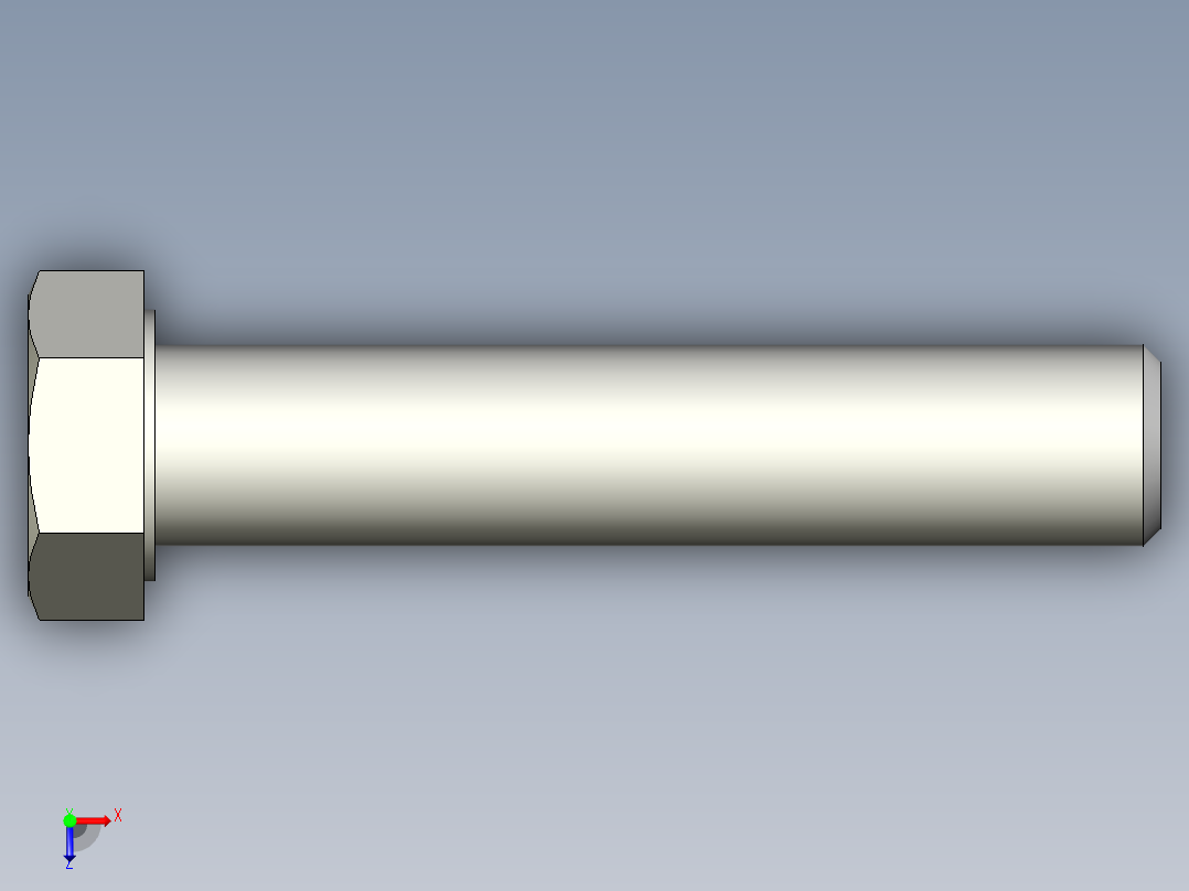 螺钉-DIN_931-M14x2x70_21.stp俯视图