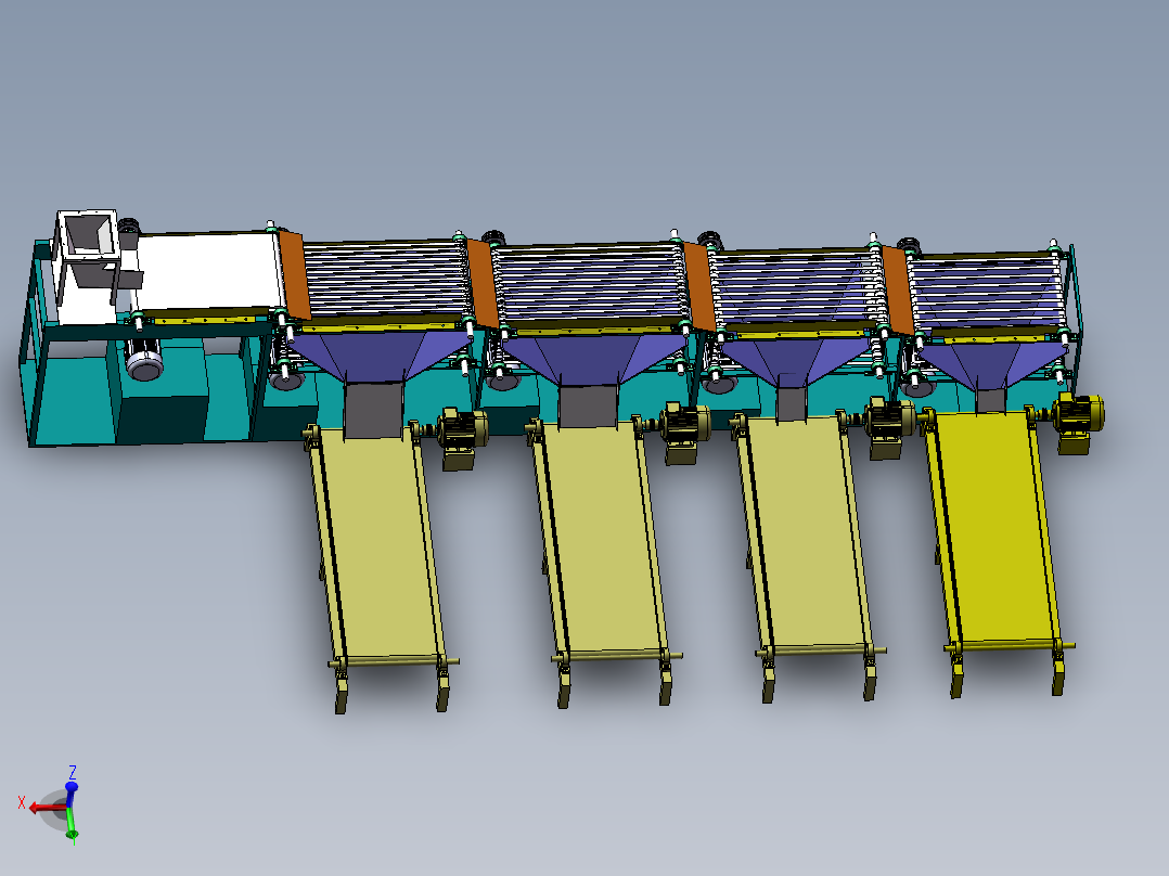 带式红枣分级设备的设计-分选机【三维SW模型】【含14张CAD图纸】