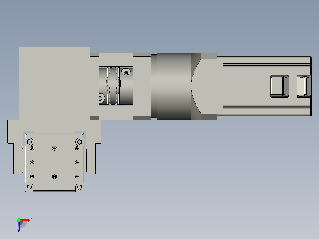 欧规系列-GB8Z-L200-S1000-BLR-P75-MS3俯视图