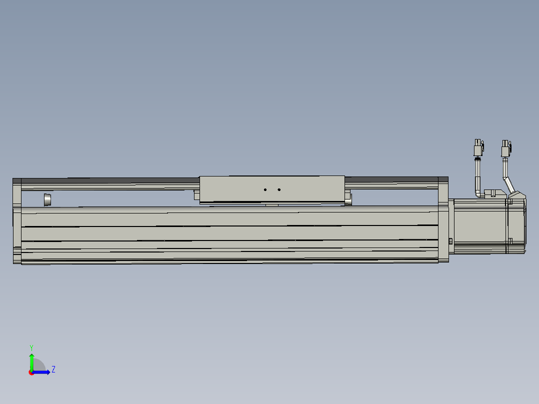 东锦丝杆传动-直线滑台模组DH210-C-L10-S200-BC-P750W-C3左视图