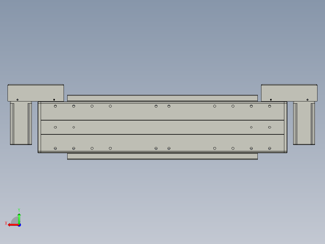 威洛博双电机滑台-VBF14S2-L50-S100-BLR-P40-C6后视图