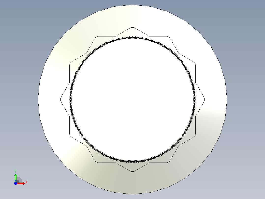 法兰头螺钉-5-16in-24 2long 12-point screws.x_t前视图