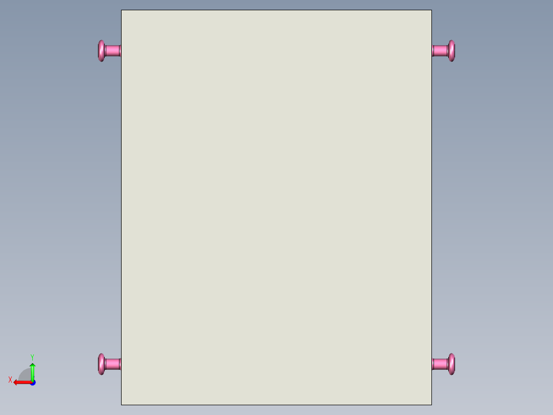 [冲压模具]特斯拉悬挂摆臂的冲压模具op40后视图
