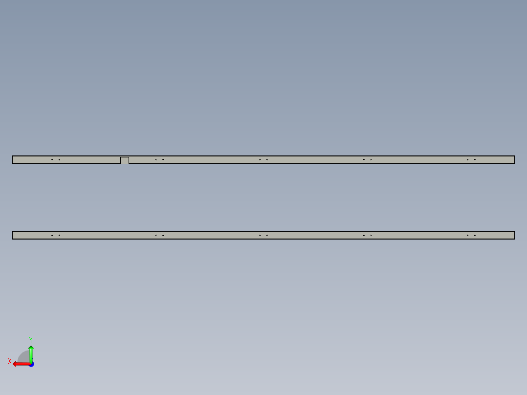 用于货物运输的链驱动滚筒输送机-CATIA后视图