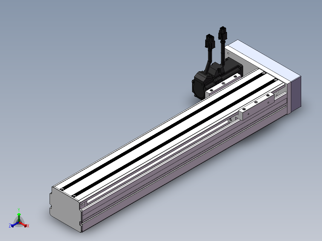 精密模组MY80S-T10-350L-P10B-BL-C4正等轴测图