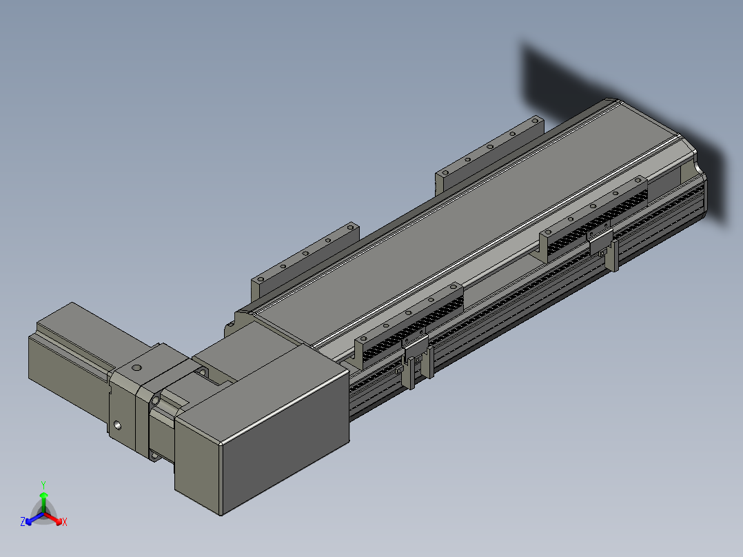 直线模组LHB17-L40-S250-BR设计图纸