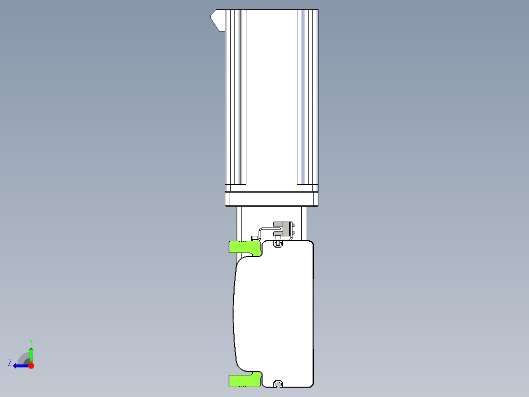 同步带滑台-半封闭B13-L90-S850-R-Z86-D3右视图