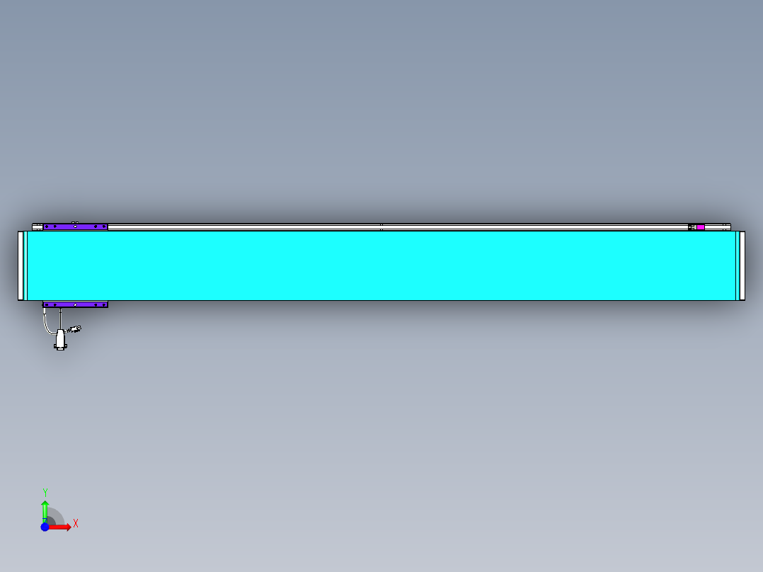 威洛博VL系列直线电机模组-VL17E2-S1500前视图