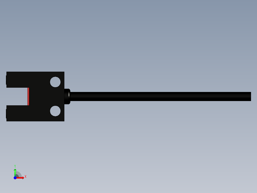 槽型光电传感器LU-U24前视图