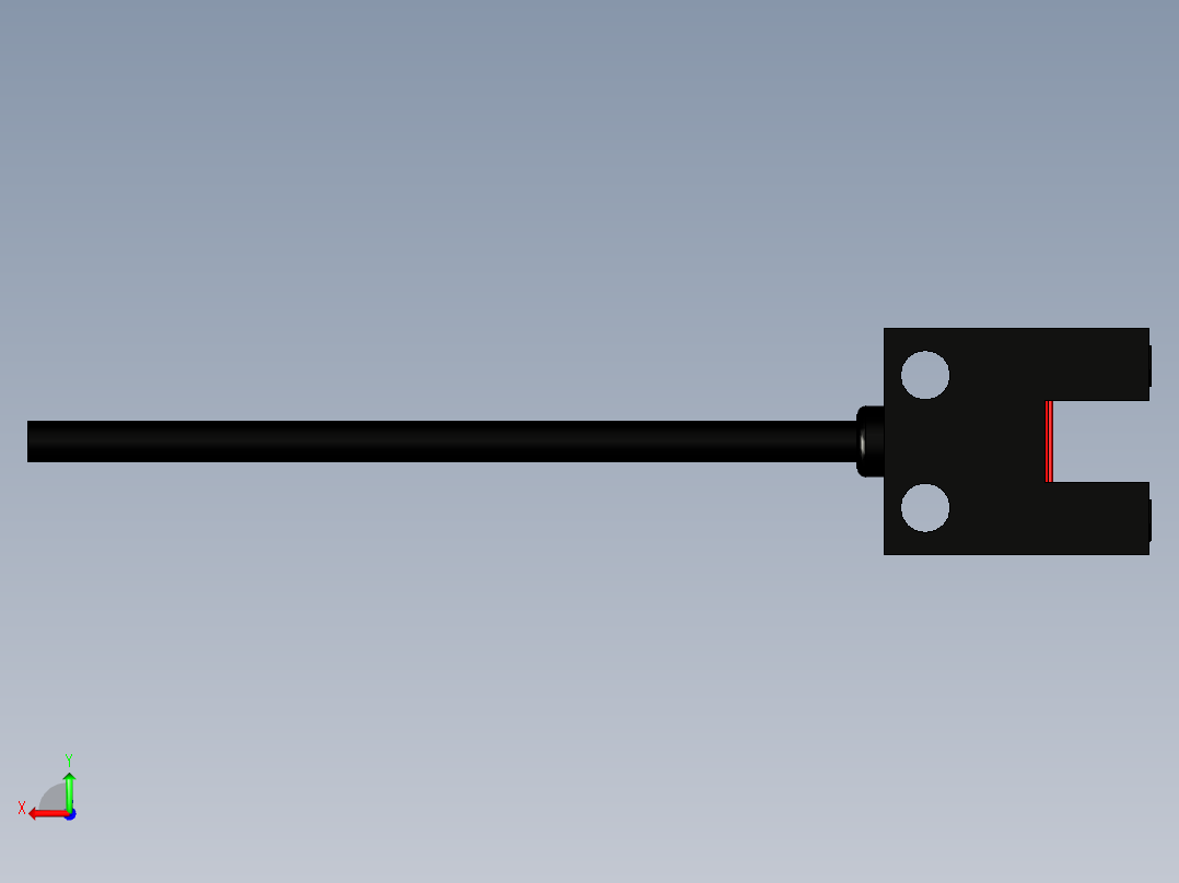 槽型光电传感器LU-U24后视图