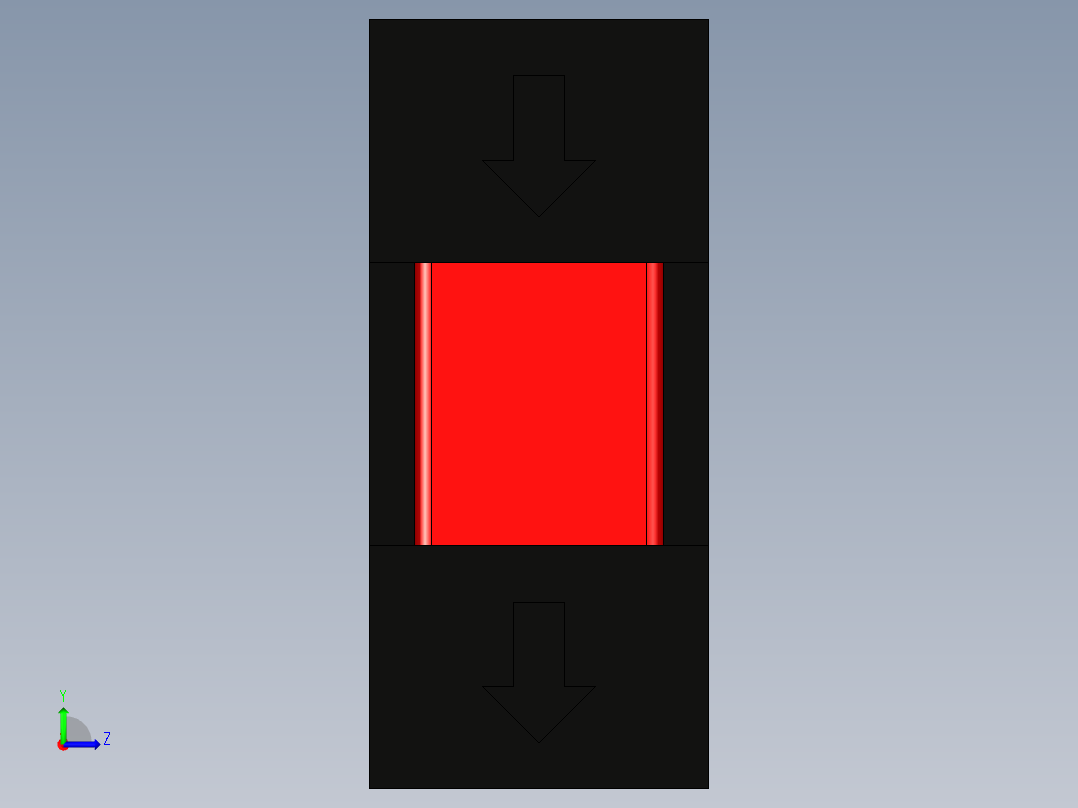 槽型光电传感器LU-U24左视图