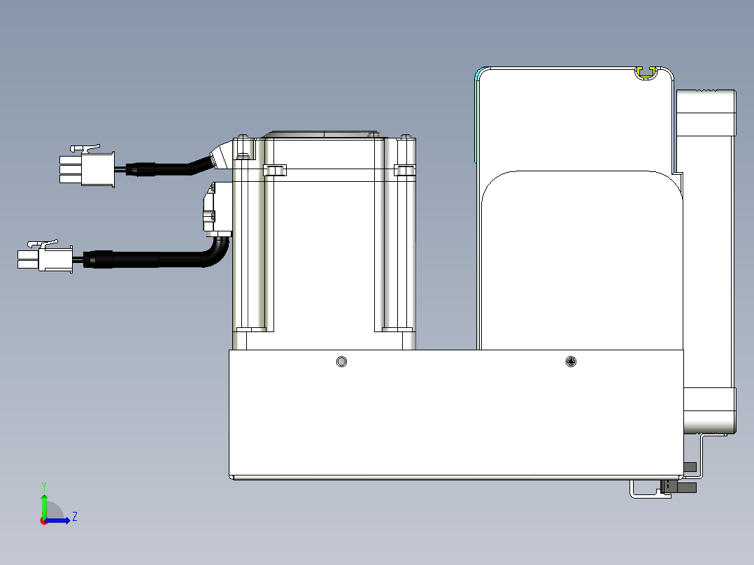 威洛博VBC同步带传动一无尘环境VBC17-L45-S1000-BLD-ZP75-C3左视图