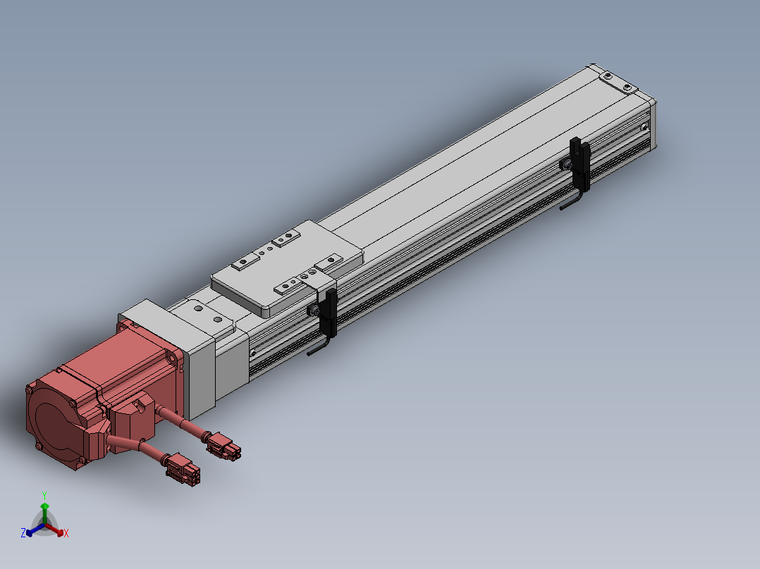 精密模组MY60-T10-250L-BC-P20B-C4-C正等轴测图