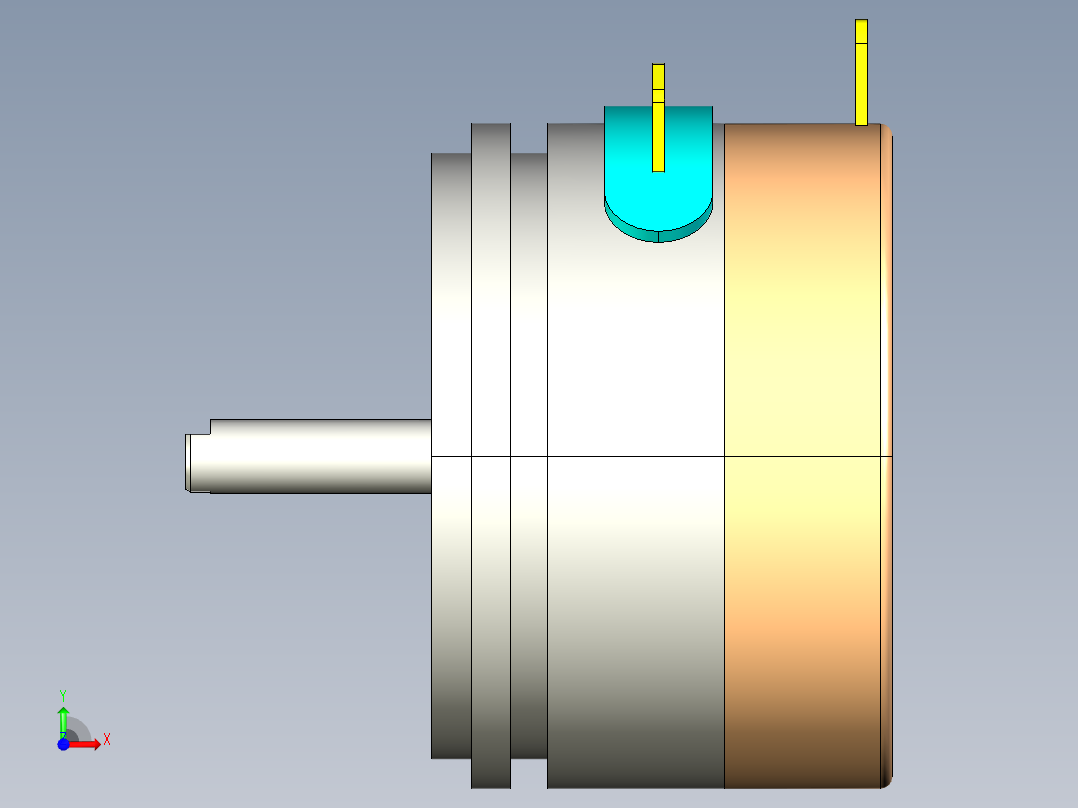 NOVOTECHNIK角度位移传感器P-2200 系列前视图
