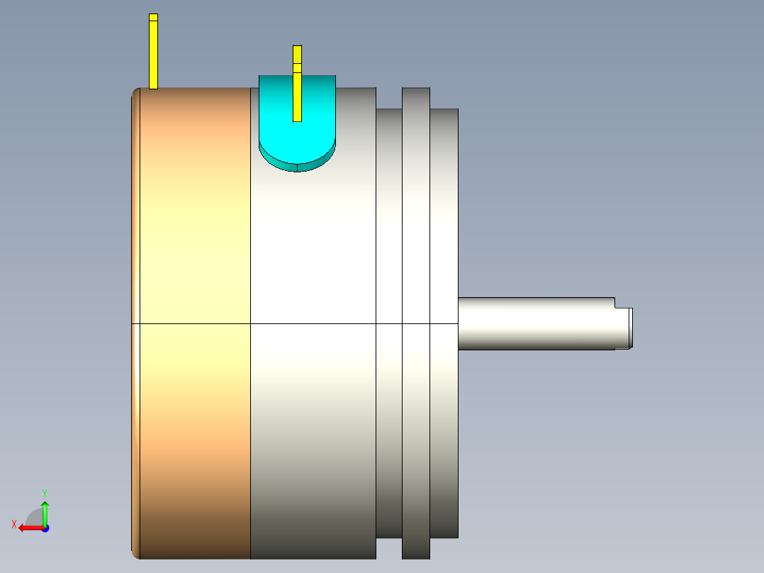 NOVOTECHNIK角度位移传感器P-2200 系列后视图