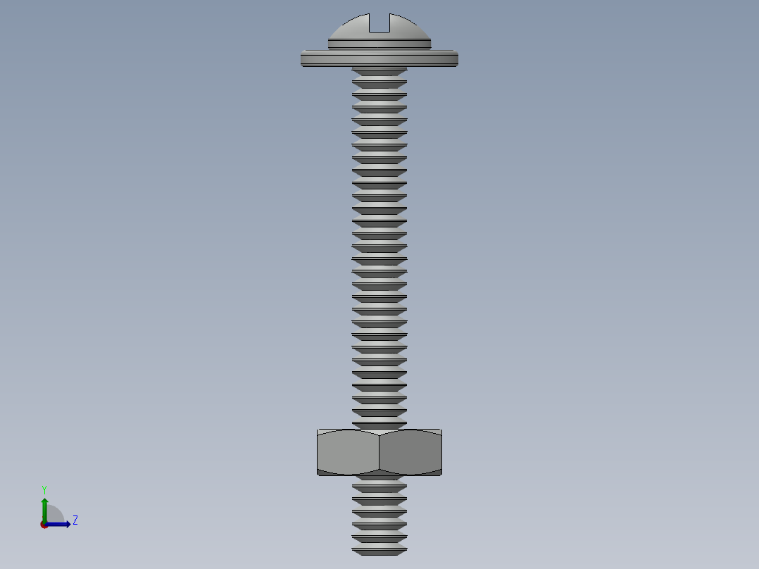 紧固件-No.4-40 Screw-01左视图