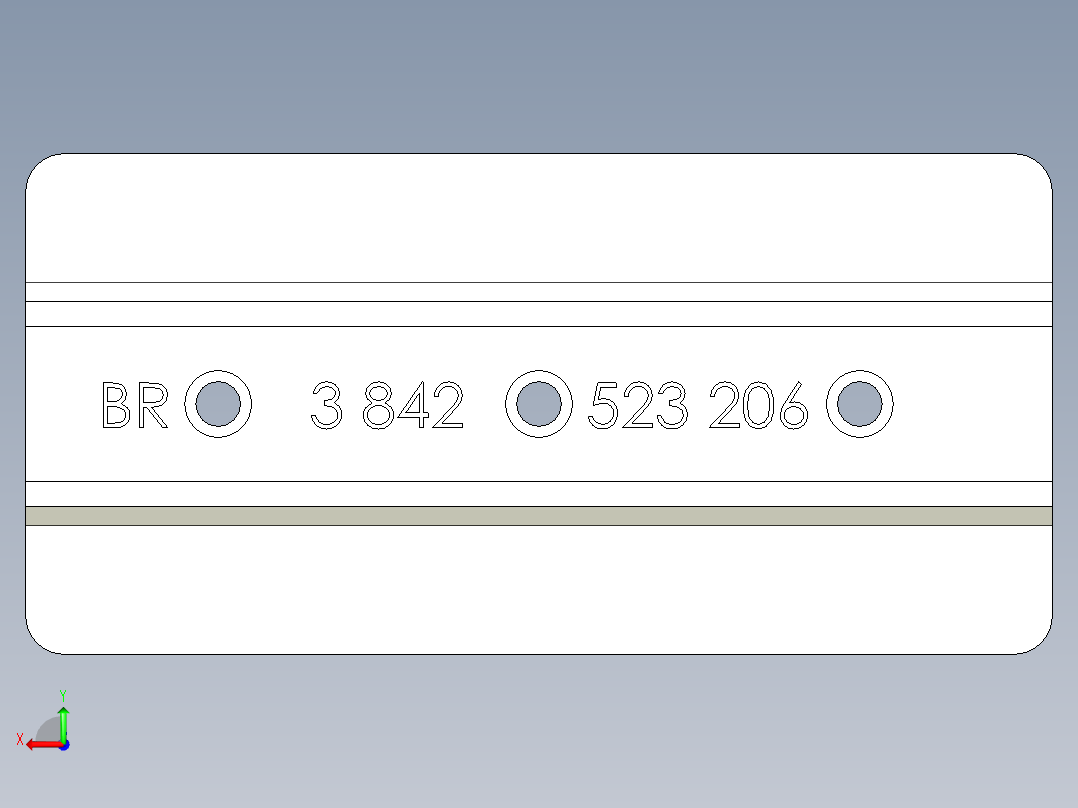 型材-BR 10MM PLAIN-TEE SLIDER KJN523206后视图