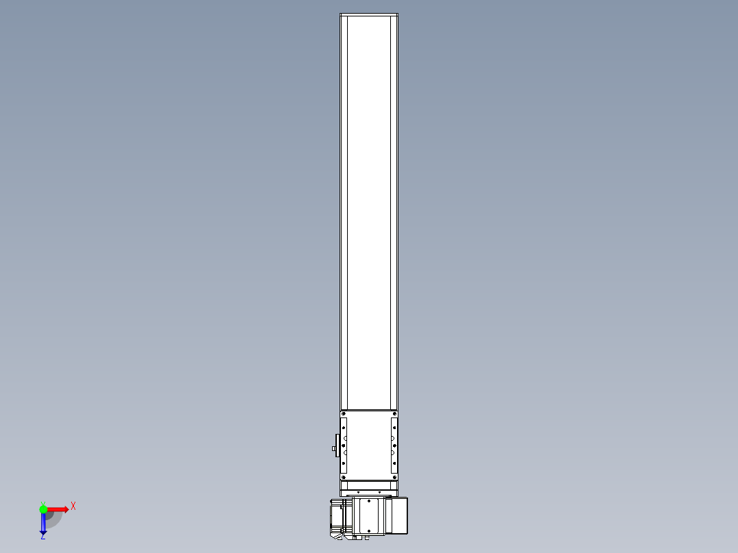 同步带全封闭直线模组TPA-HCB-105D-90-L650-RP-C-P20-N3俯视图